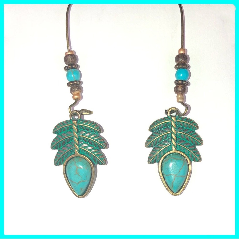 💕SALE 💕💕TURQUOISE AND COPPER EARRINGS